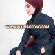 Women Islamic Dress Denim Abaya