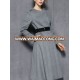 Winter women's wool coat in Grey color