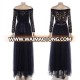 Wholesale New Arrive Navy Blue Prom Dress Lace Tulle A-line Formal Long Evening Party Dress